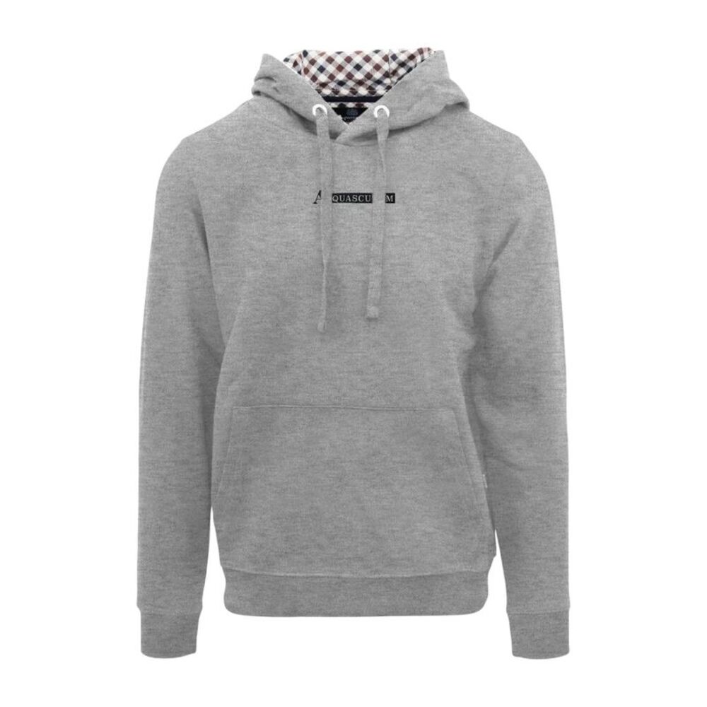 Aquascutum Mens Lettering Hoodie / Gray